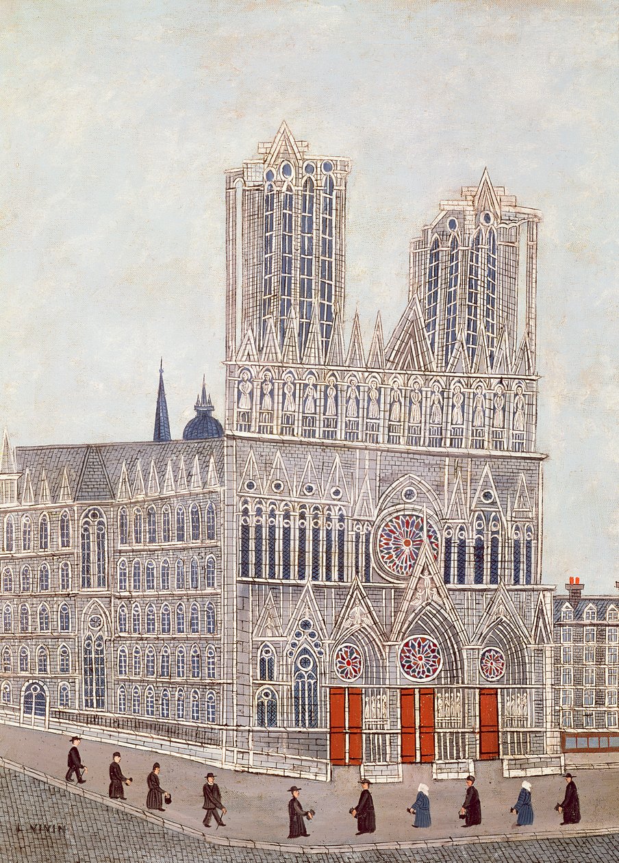 Reimsi székesegyház, 1923 körül alkotó: Louis Vivin