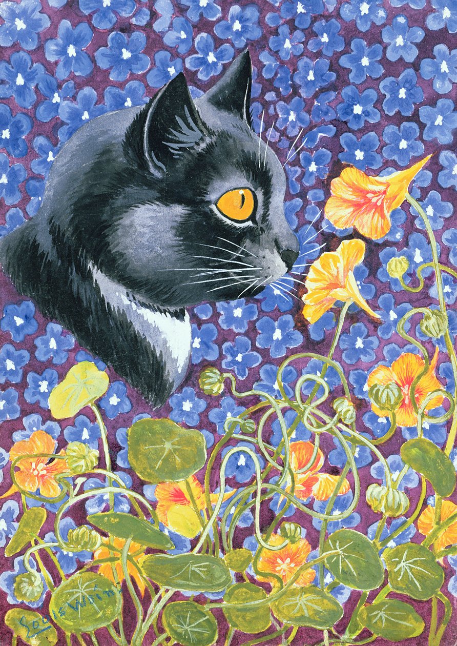 Macska a Virágtengerben alkotó: Louis Wain