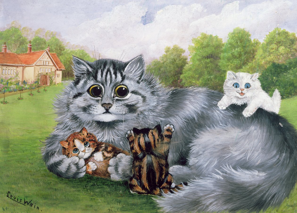 Macska és a cicái alkotó: Louis Wain