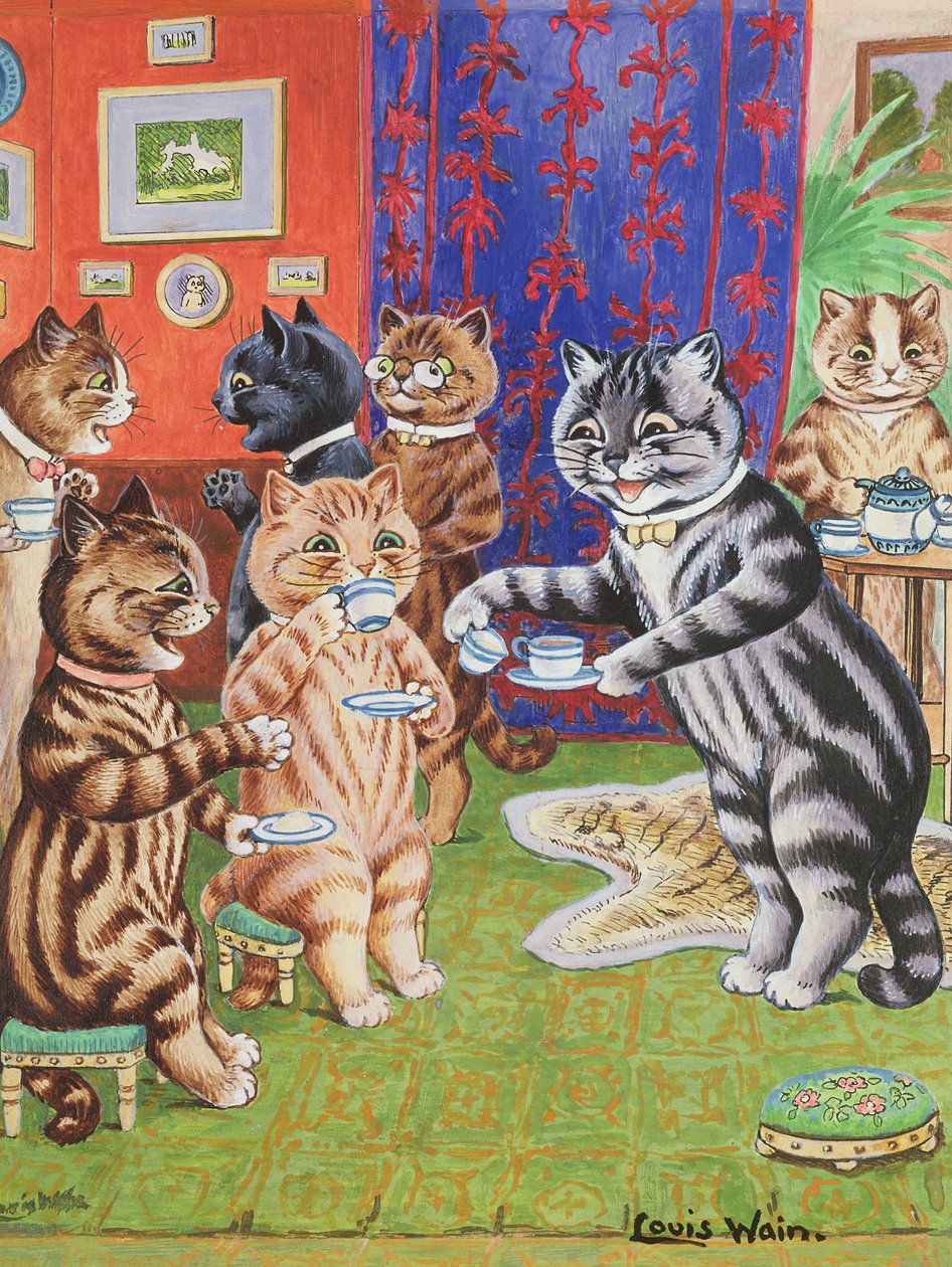 Macska Tea Party alkotó: Louis Wain