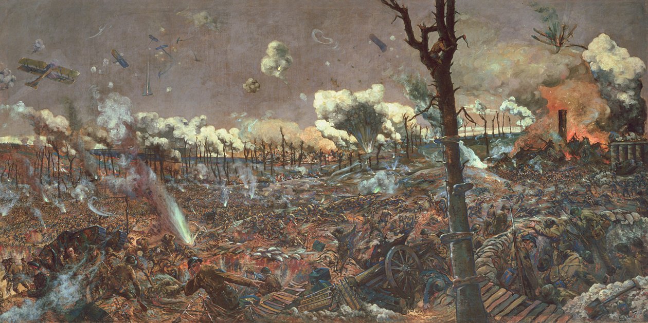 Courcelette-i csata, 1918 alkotó: Louis Weirter