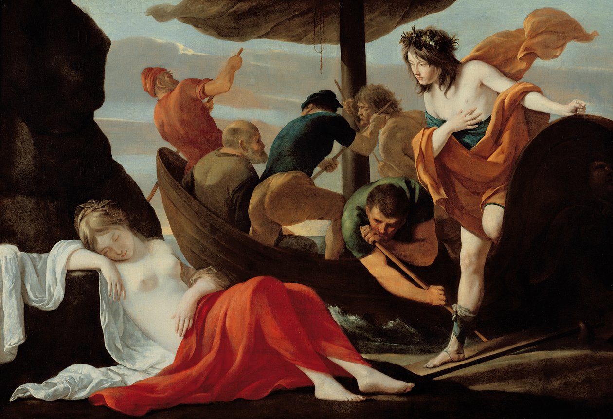 Bacchus felfedezi Ariadnét Naxoson alkotó: Louis le Nain