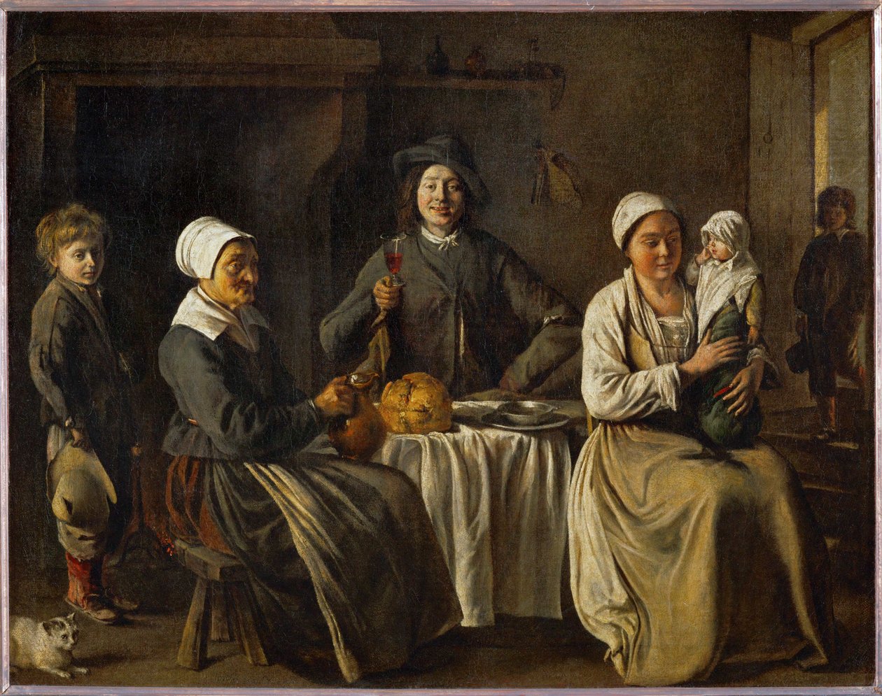 A boldog család is A keresztség visszatérése ... alkotó: Louis (attr. to) Le Nain