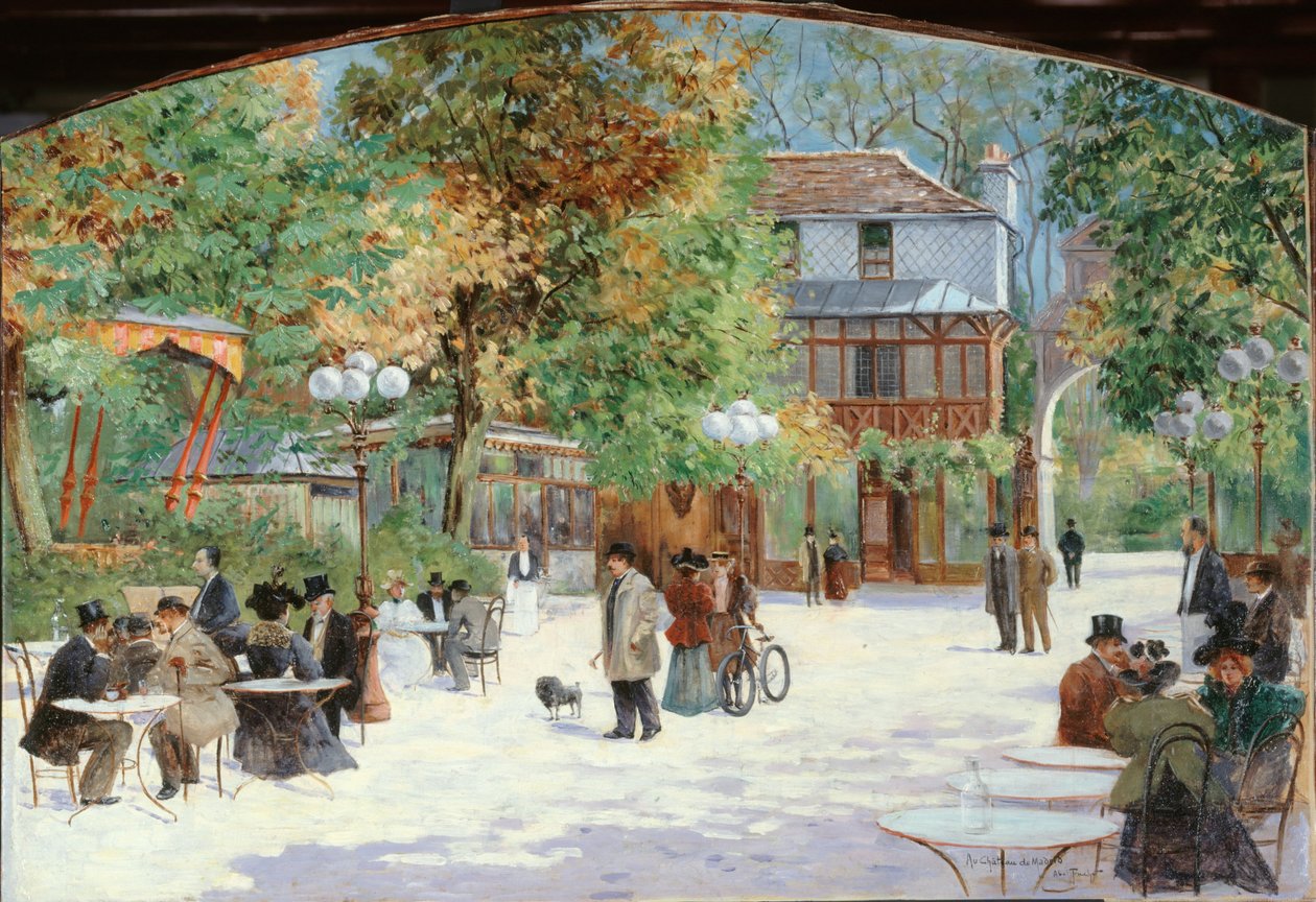 A madridi kastélyházban, Bois de Boulogne-ban, 1895 körül (olaj, vászon) alkotó: Louis Abel Truchet