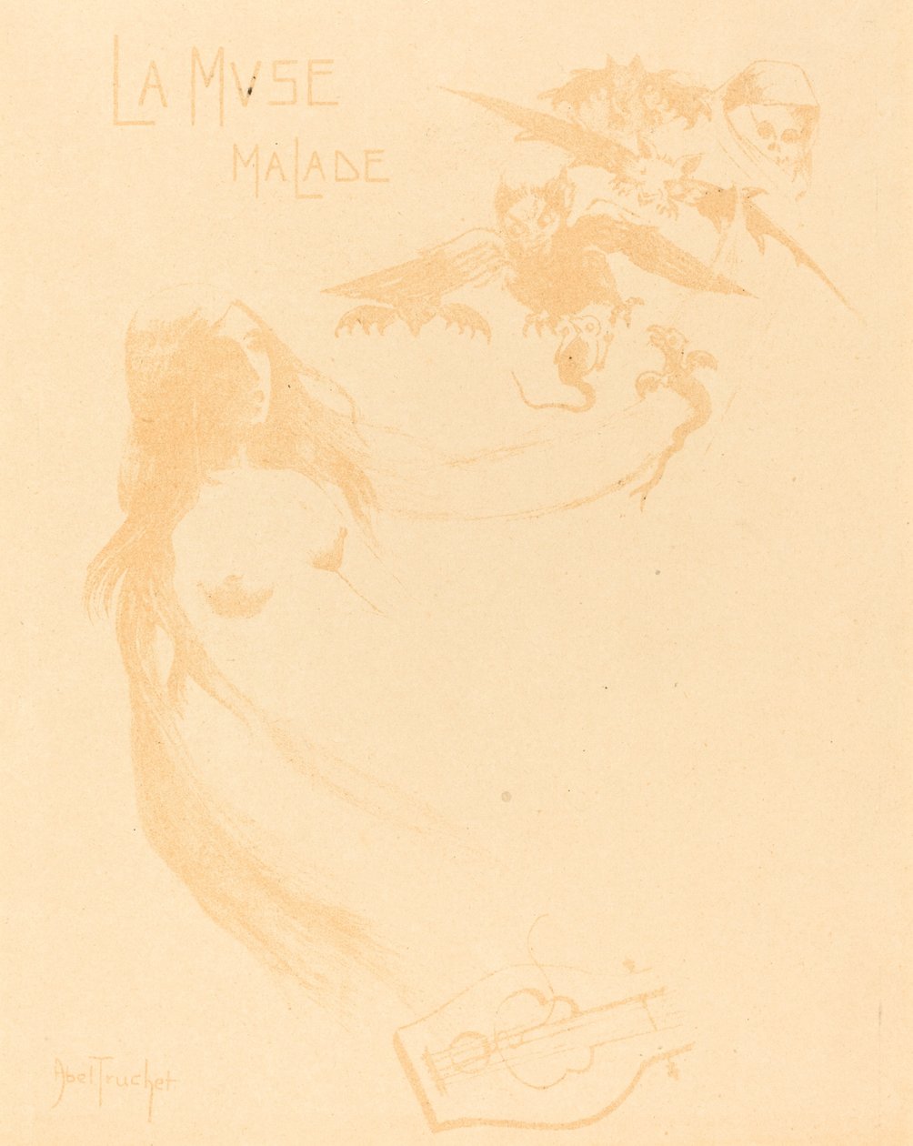 A beteg múzsa c. 1900. alkotó: Louis Abel Truchet