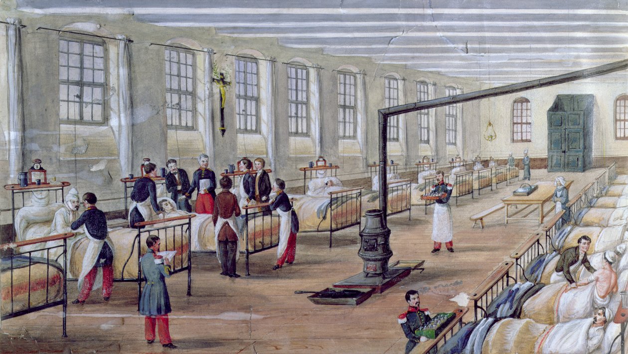 Val-de-Grace katonai kórház Párizsban, 1854 alkotó: Louis Amable Crapelet