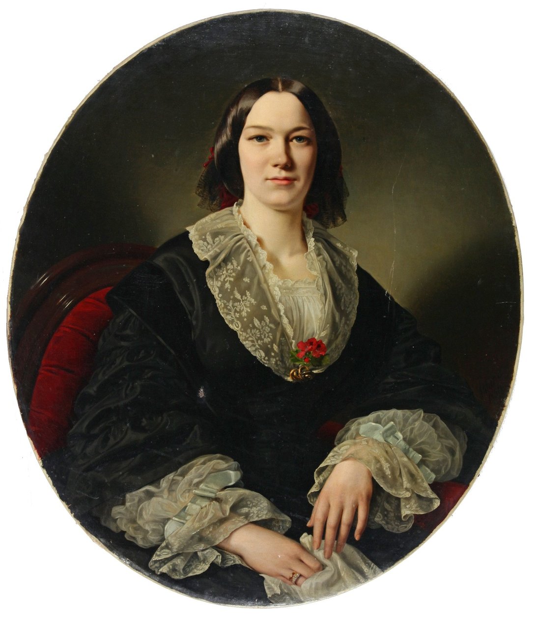 Maria Suwarina Rebekka Thyen portréja, szül. Wilkens alkotó: Louis Ammy Blanc