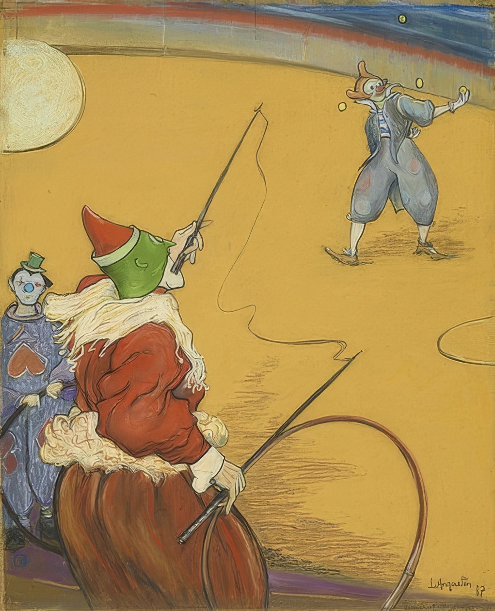 A Maurice cirkuszban. 1887 alkotó: Louis Anquetin