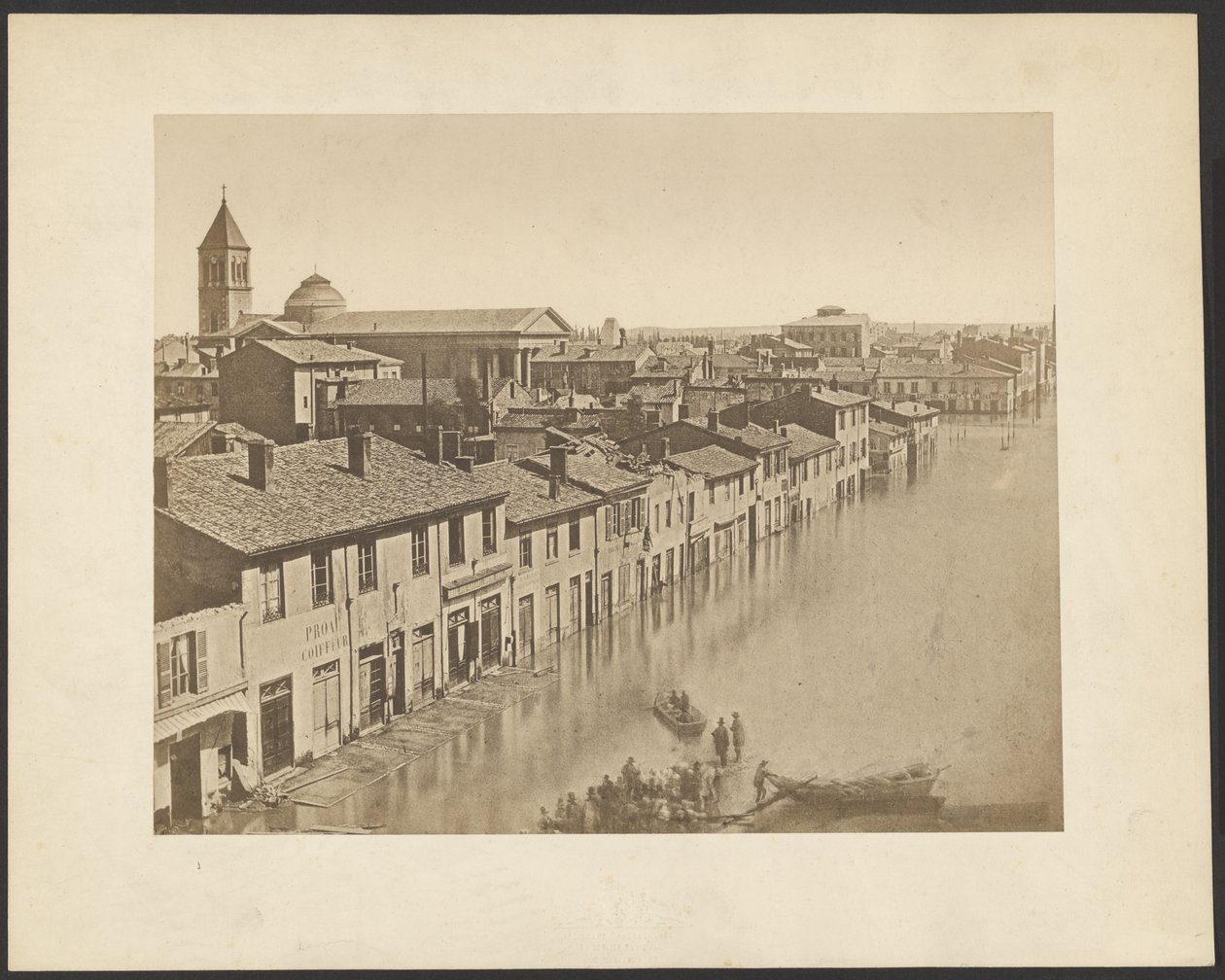 [Lyon: 1856-os árvíz]. alkotó: Louis Antoine Froissart