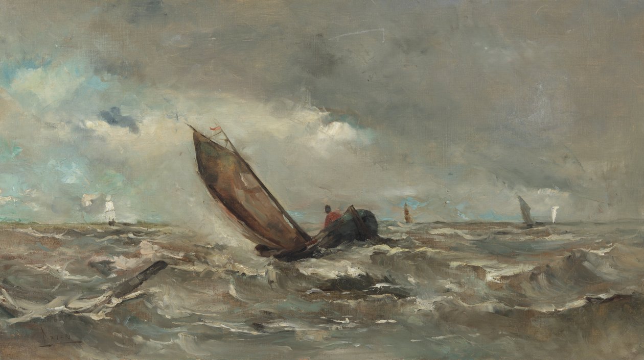 Holland: Hajó a viharban alkotó: Louis Artan