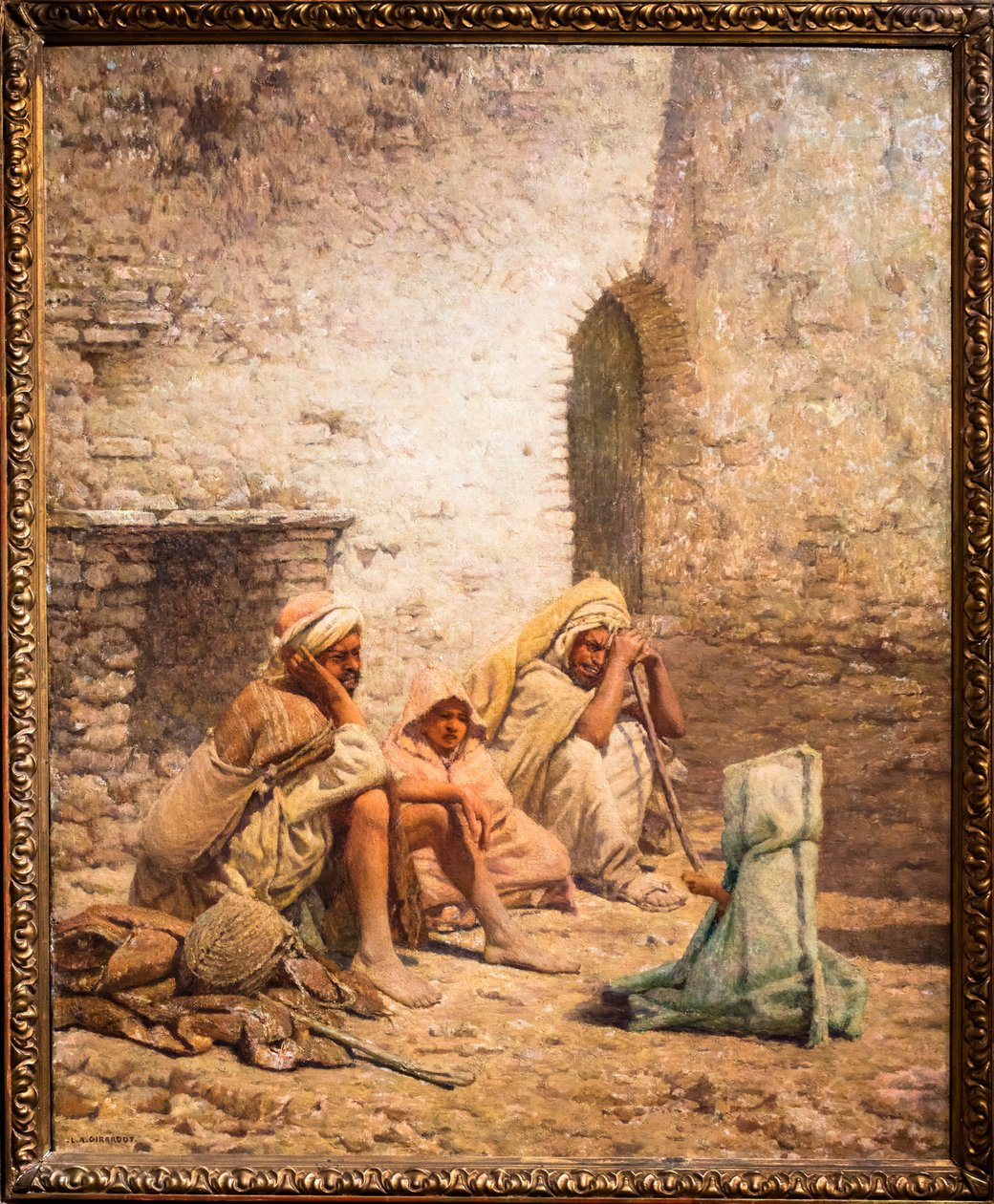 Le Repos (olaj, vászon) alkotó: Louis Auguste Girardot