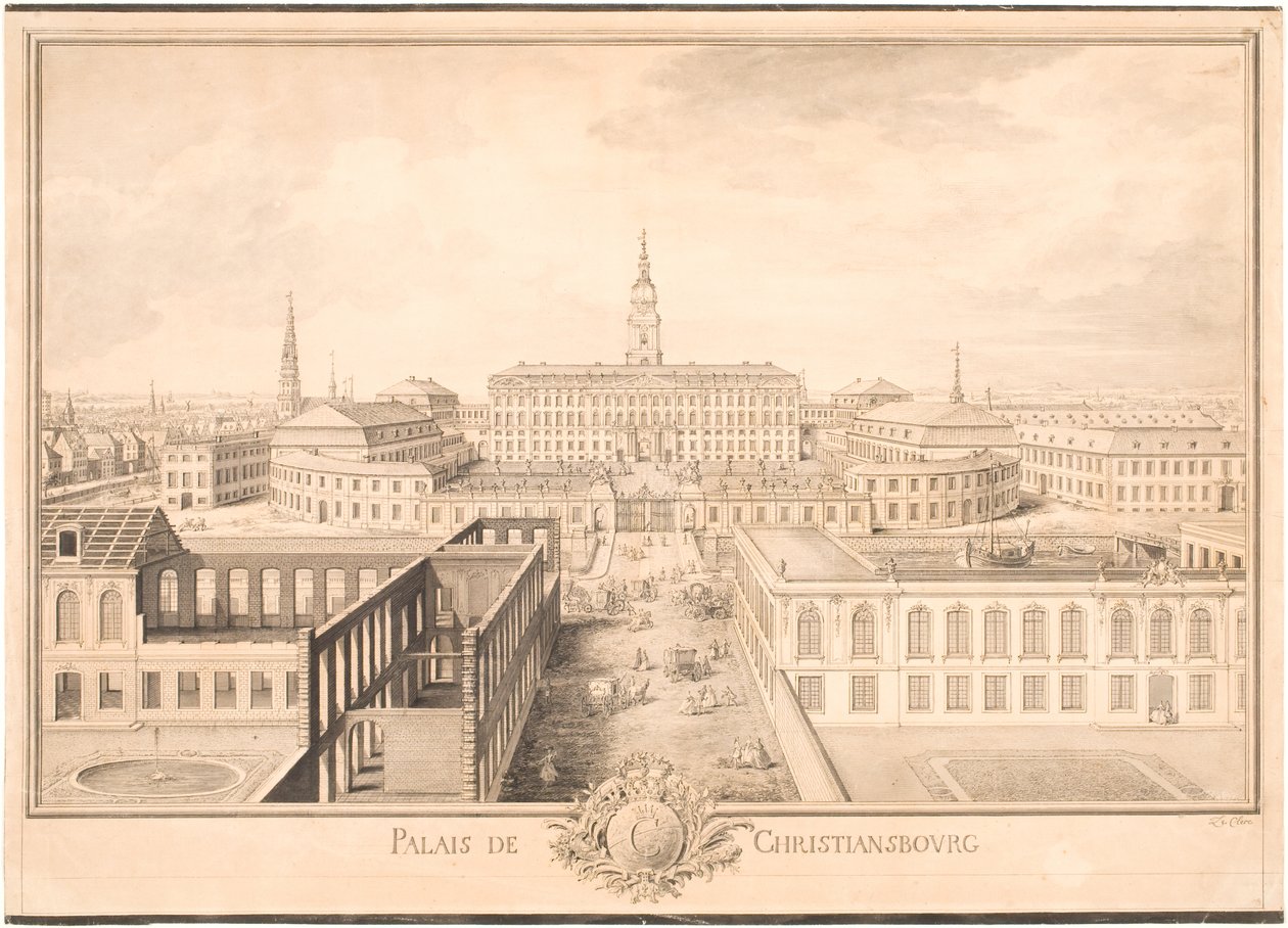 Christiansborg palota alkotó: Louis Auguste Le Clerc