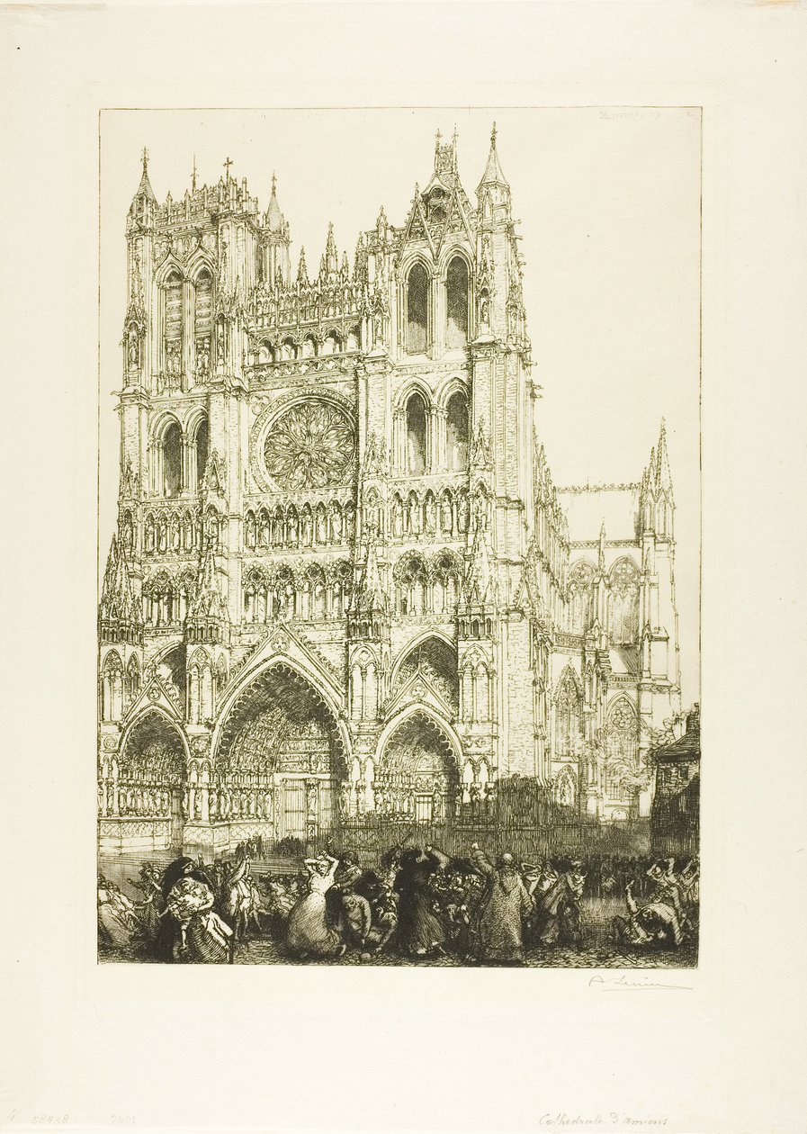Amiens katedrális alkotó: Louis Auguste Lepère