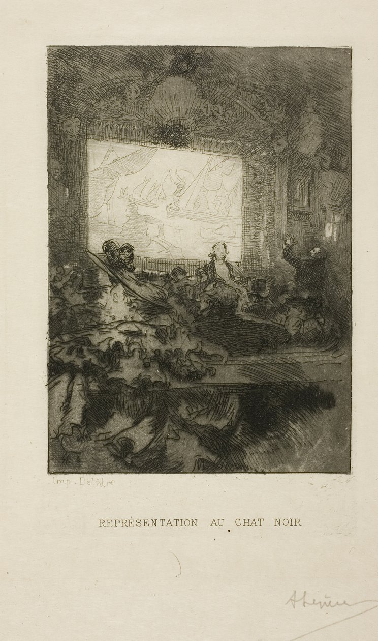 A Chat Noirban alkotó: Louis Auguste Lepère