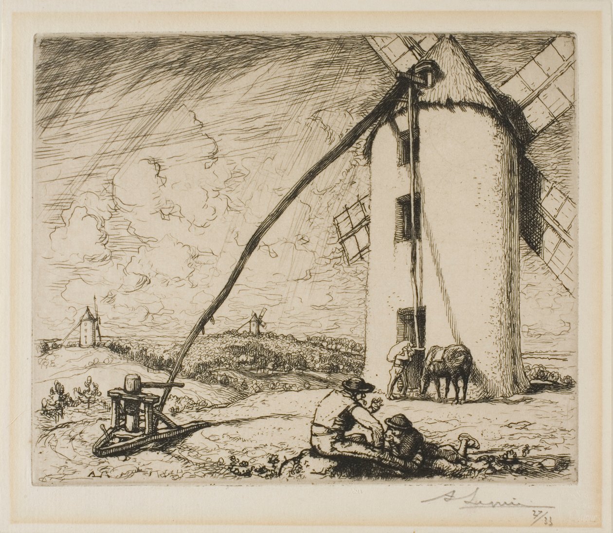 Le Moulin des Chapelles alkotó: Louis Auguste Lepère