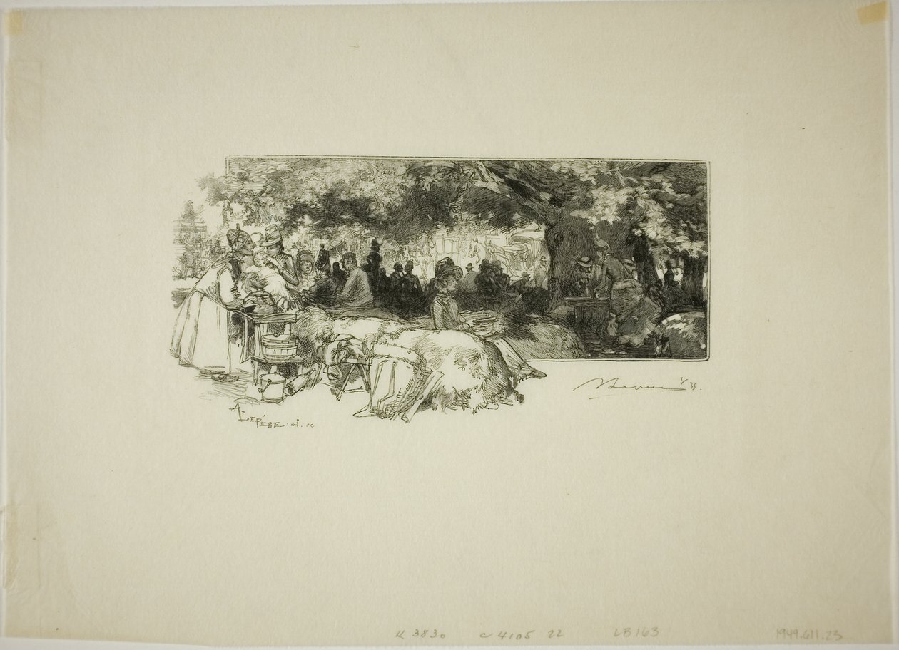 Pichard anya kantinja, Gorge aux Loups közelében alkotó: Louis Auguste Lepère