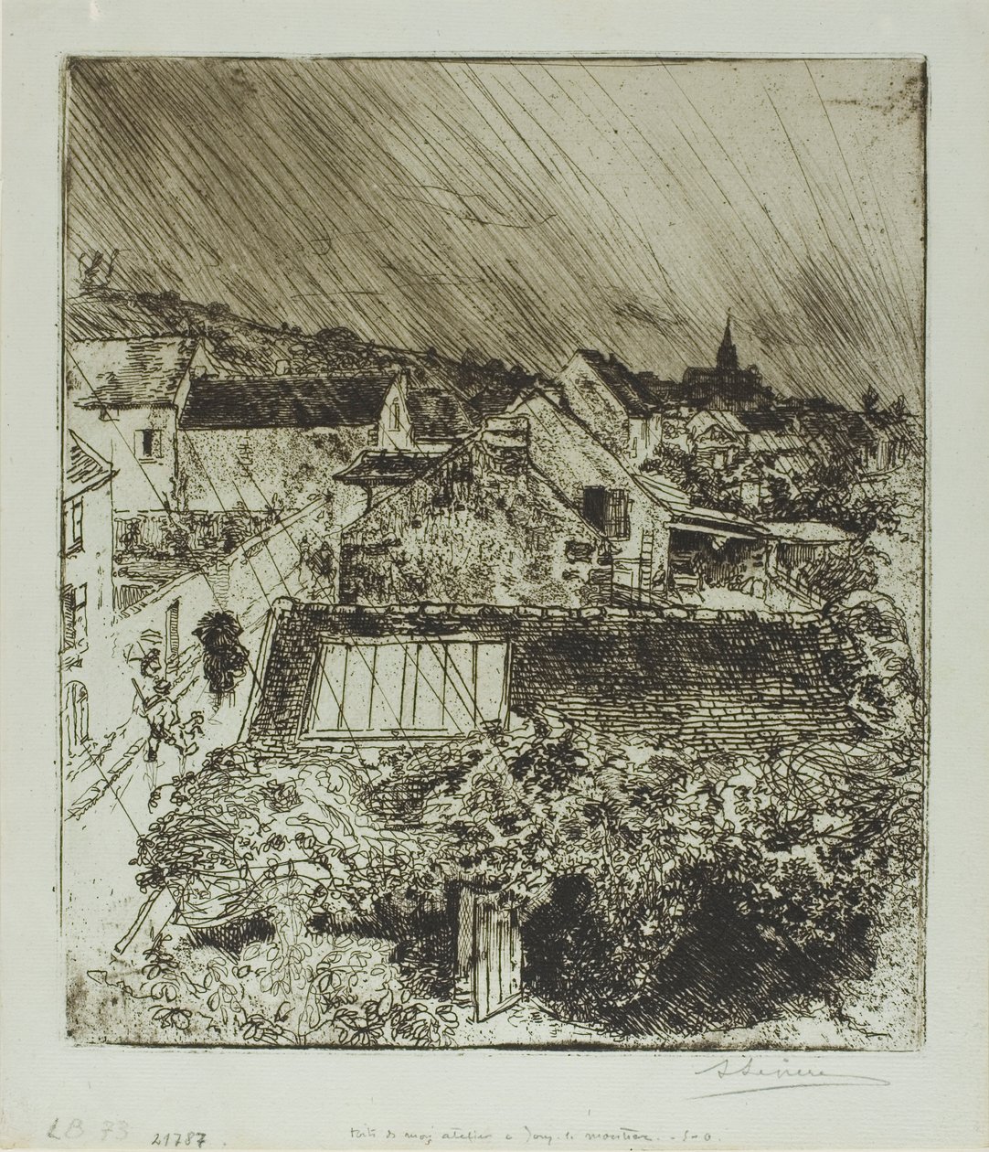 Stúdióm Jouy-le-Moutier-ben alkotó: Louis Auguste Lepère