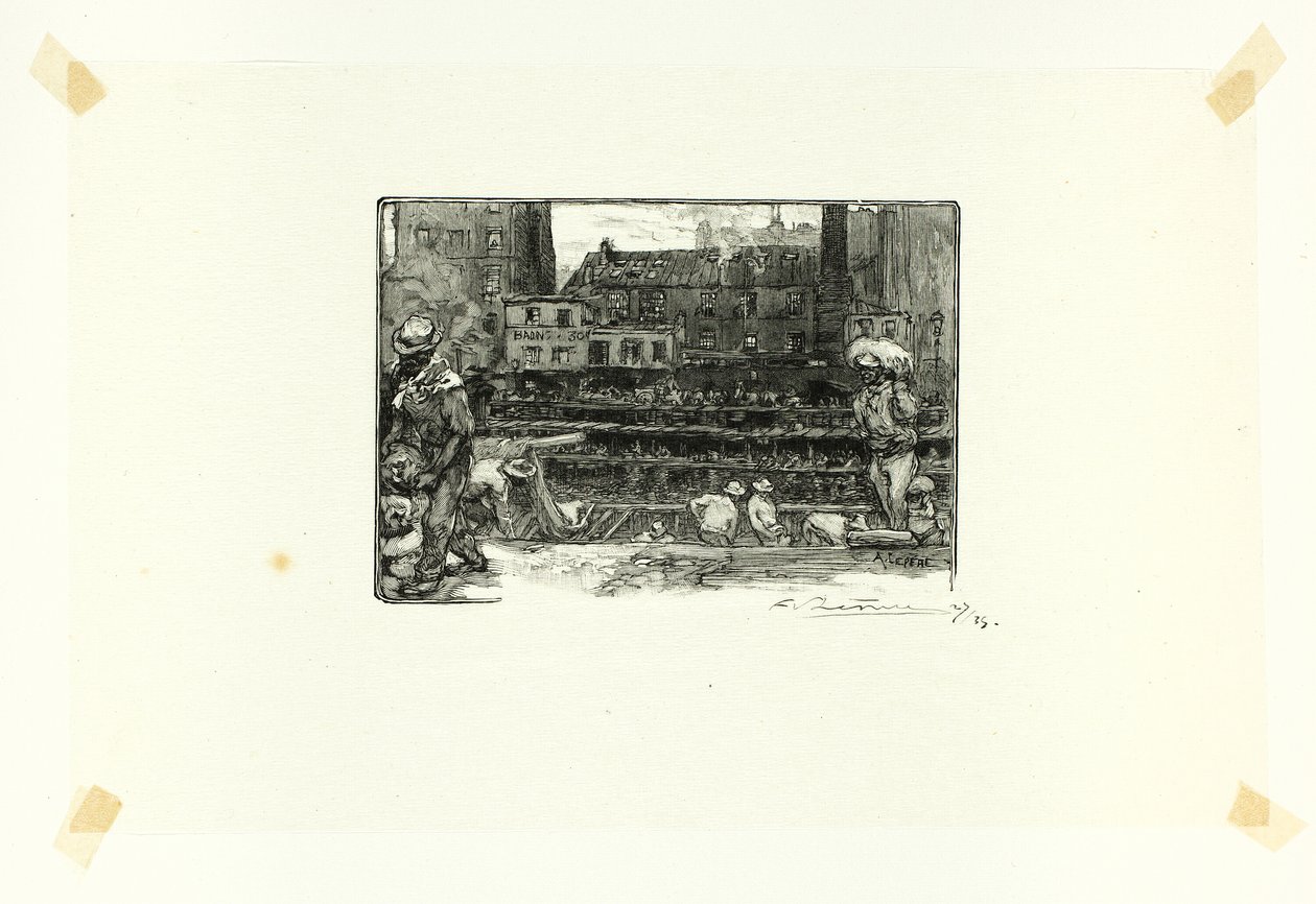 Gipsz kirakodók, harmadik lemez a Le Long de la Seine et des Boulevards-ból alkotó: Louis Auguste Lepère