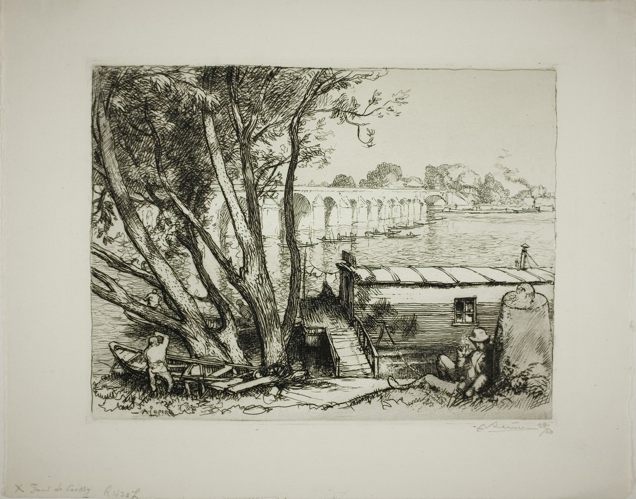 Poissy alkotó: Louis Auguste Lepère