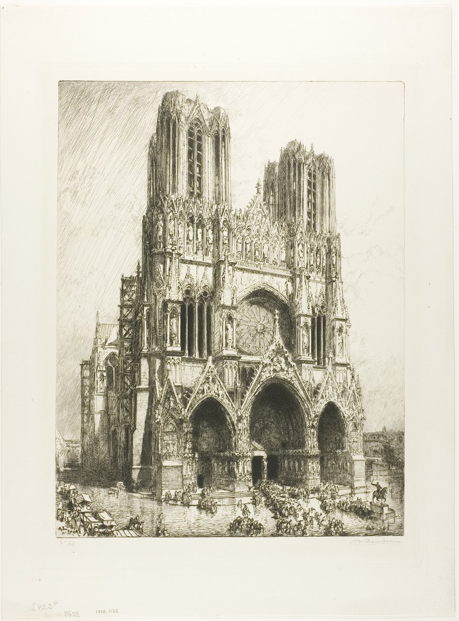Reims katedrális alkotó: Louis Auguste Lepère