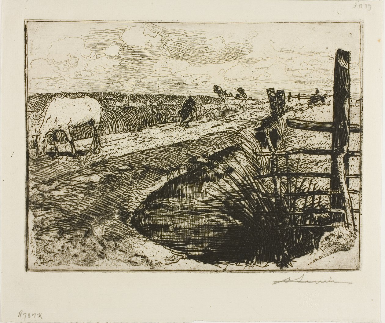 Út a Marais-ban, Vendée alkotó: Louis Auguste Lepère