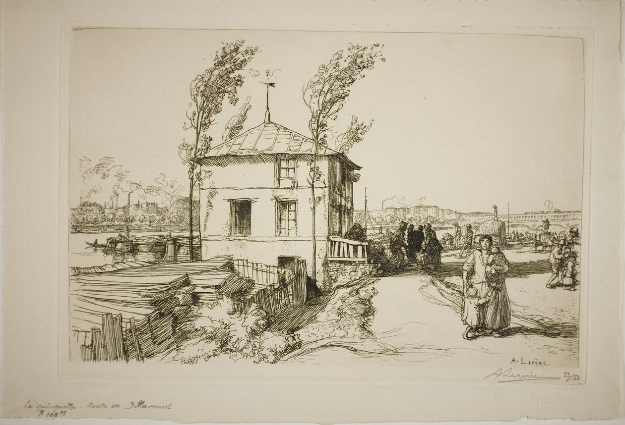 Taverna útban Billancourt felé alkotó: Louis Auguste Lepère
