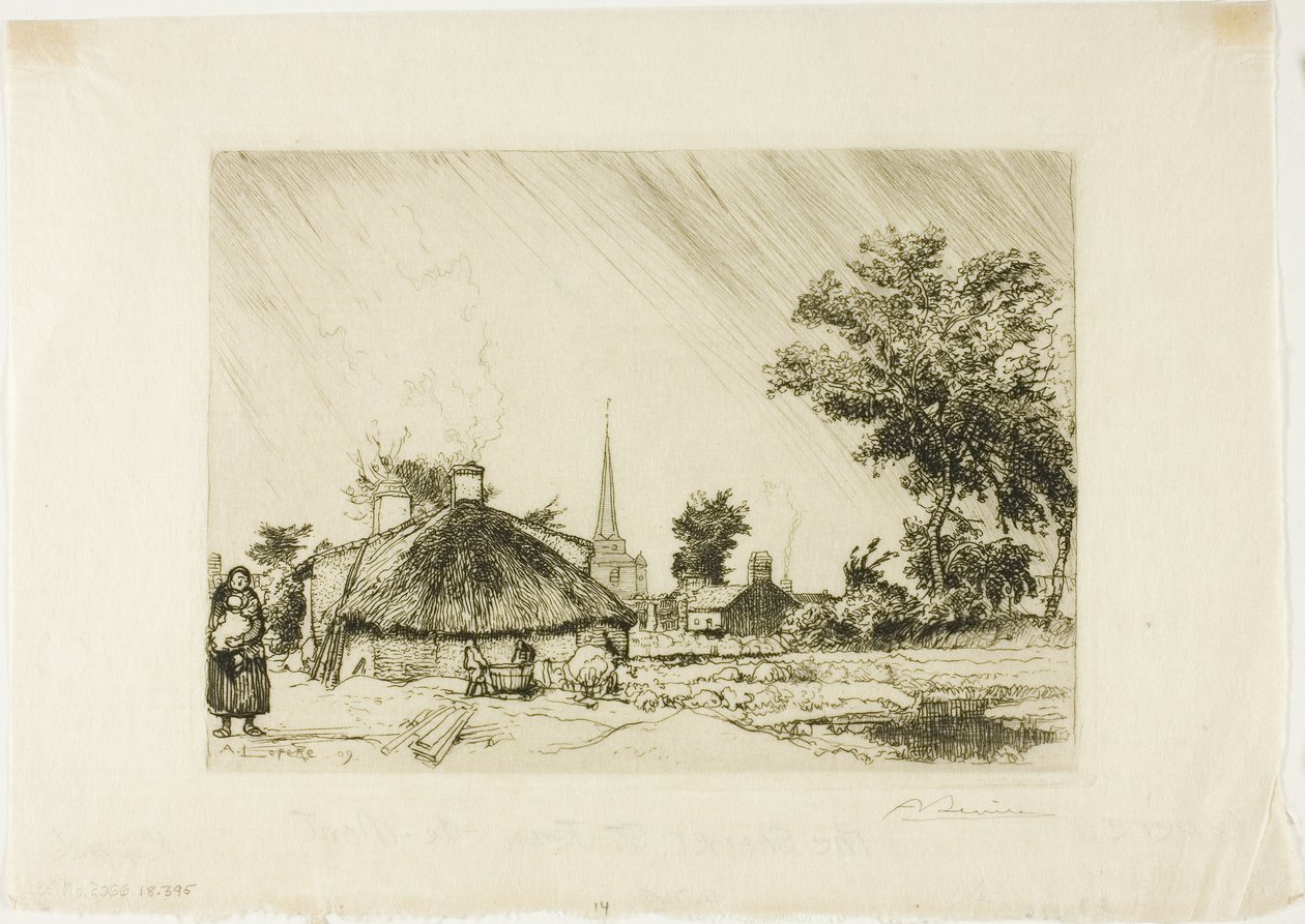 A zuhanyzó alkotó: Louis Auguste Lepère
