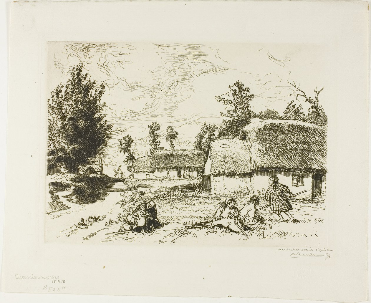 Két házikó alkotó: Louis Auguste Lepère