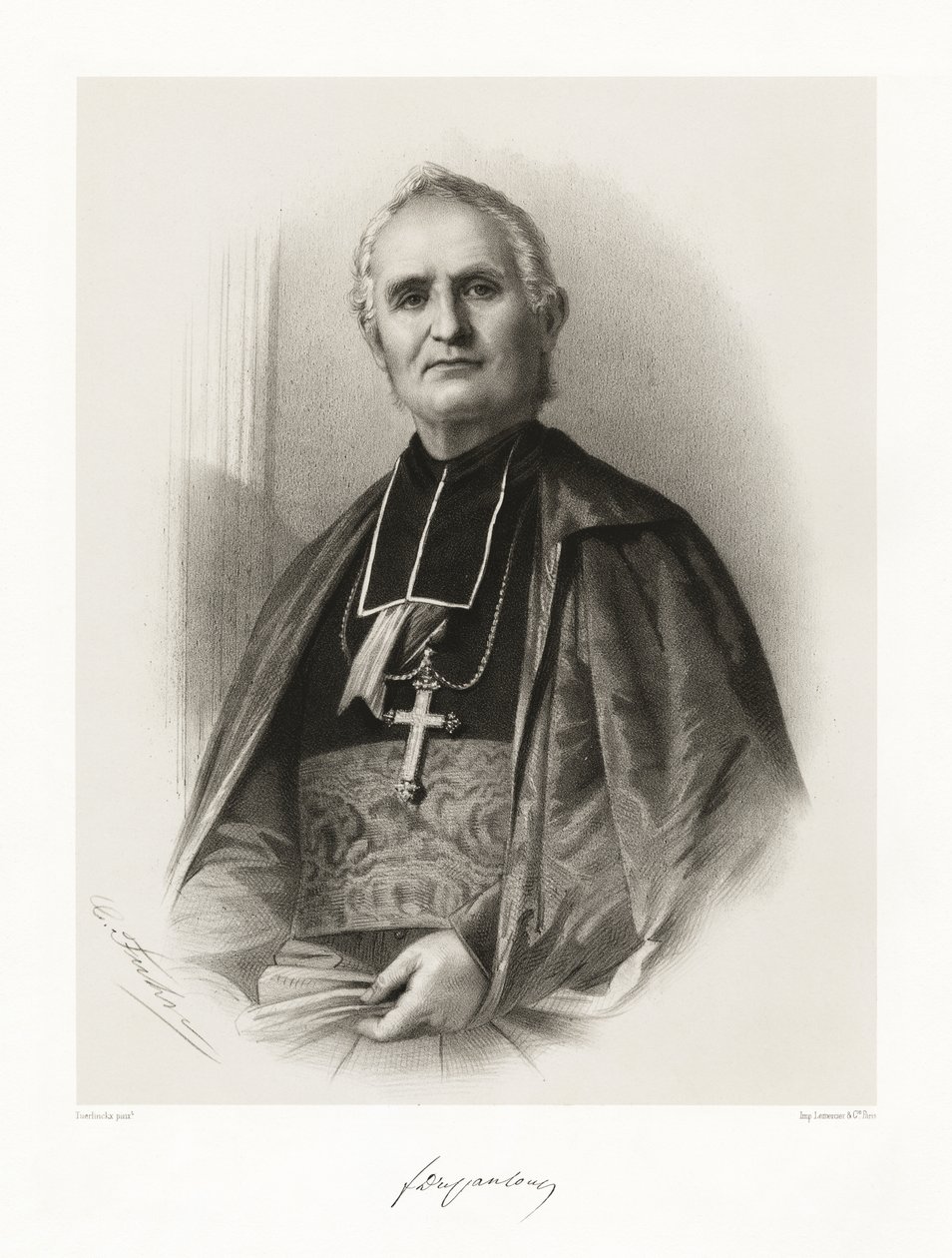 Félix Dupanloup, 1865-66 alkotó: Louis Benoit Antoine Tuerlinckx