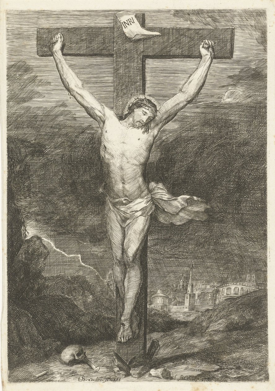 Krisztus a kereszten alkotó: Louis Bernard Coclers