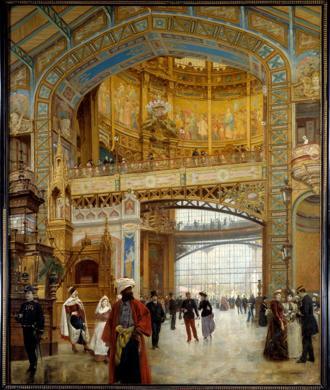 Központi kupola az 1889-es párizsi egyetemes kiállításon Louis Beroud festménye (1852-1930) 1890 Méret: 1,98x1,64 m Párizs, musee Carnavalet - A párizsi világkiállítás központi kupolája alkotó: Louis Beroud