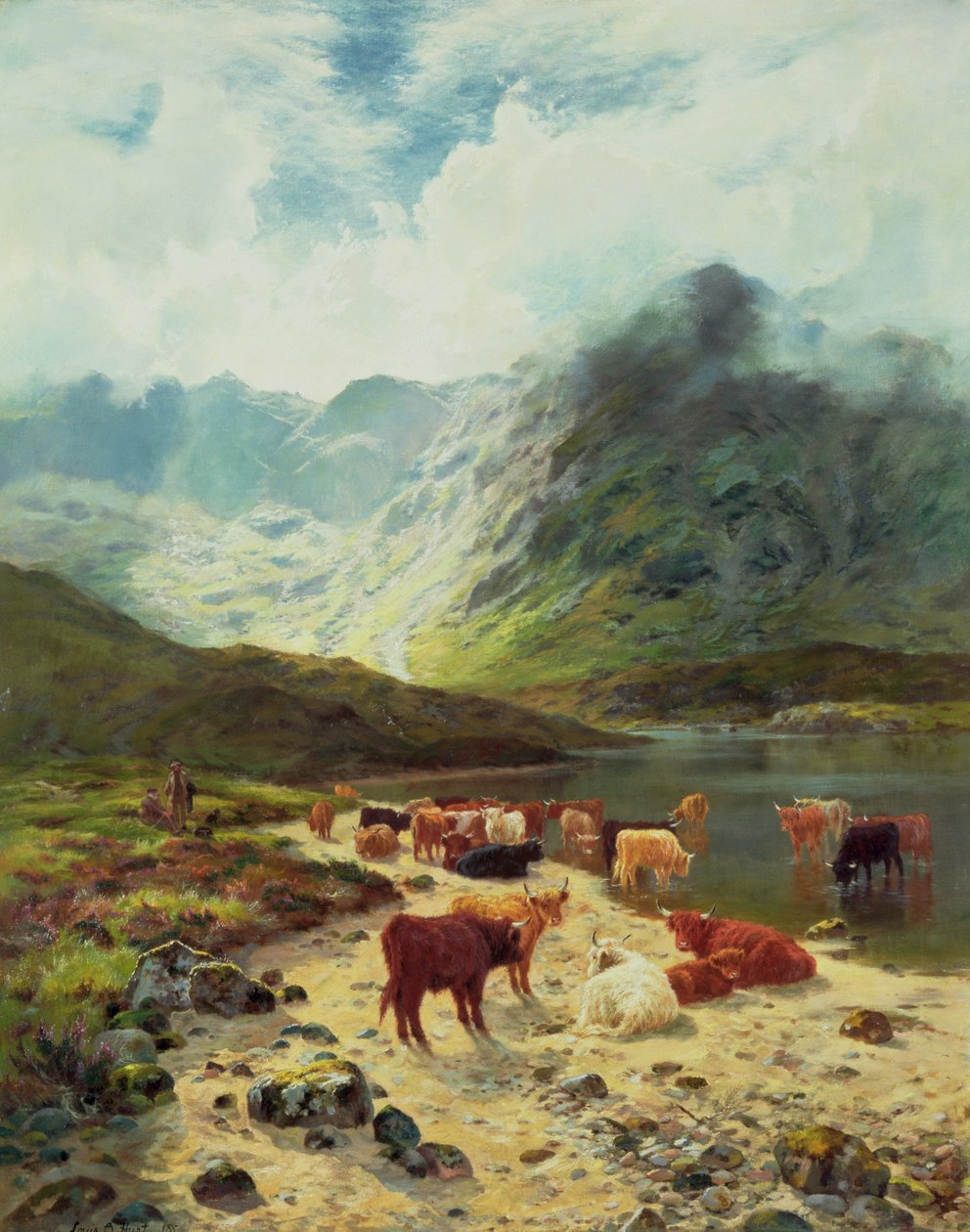 Ross-shire Loch, 1888 alkotó: Louis Bosworth Hurt