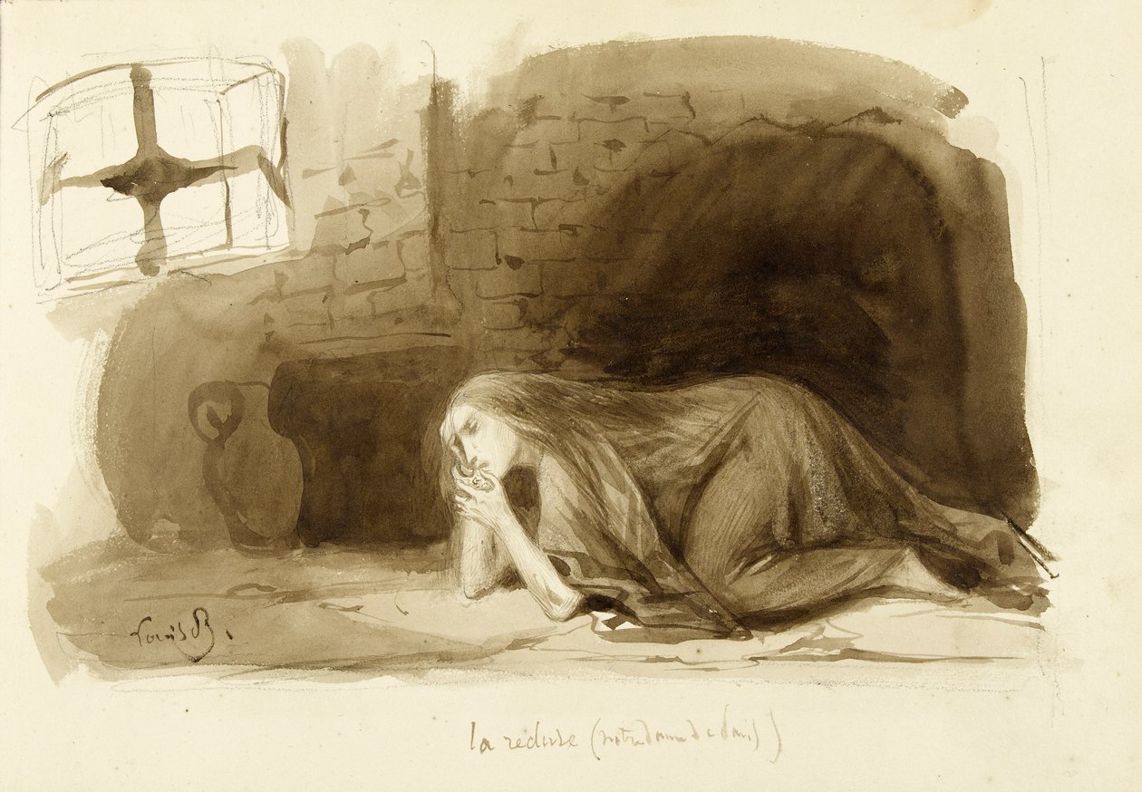 La Recluse. alkotó: Louis Boulanger