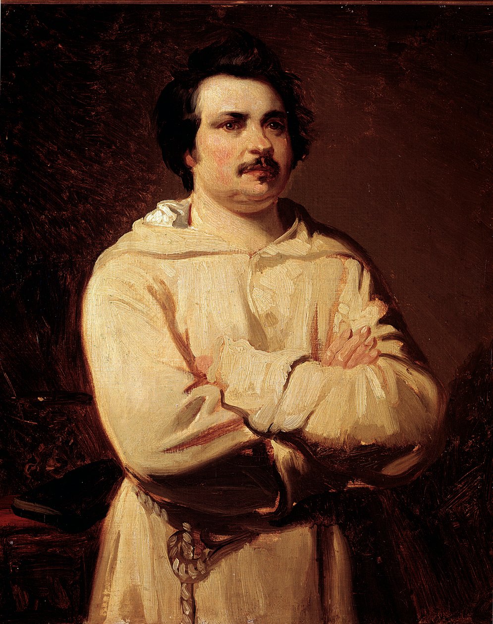 Honore de Balzac francia író portréja alkotó: Louis Boulanger