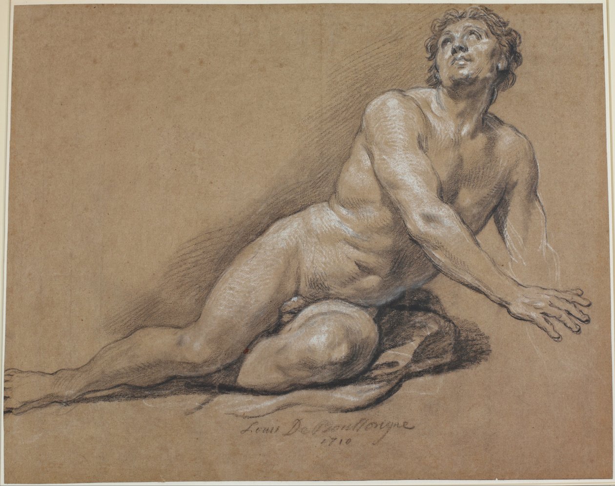 Fekvő férfi akt alkotó: Louis Boullongne the younger