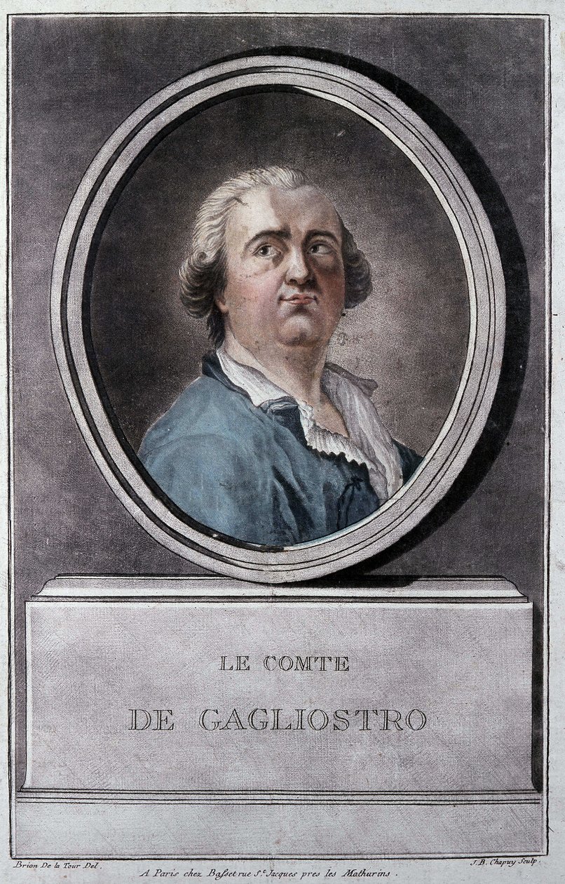 Giuseppe Balsamo, dit Alexander, Cagliostro grófja (1743-1795) Brion de la Tour alkotó: Louis Brion de la Tour fils