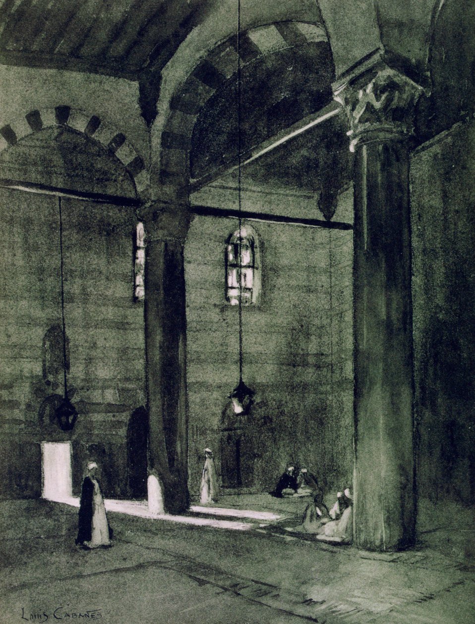 Al-Rifai mecset, Kairó, Egyiptom, 1928 alkotó: Louis Cabanes