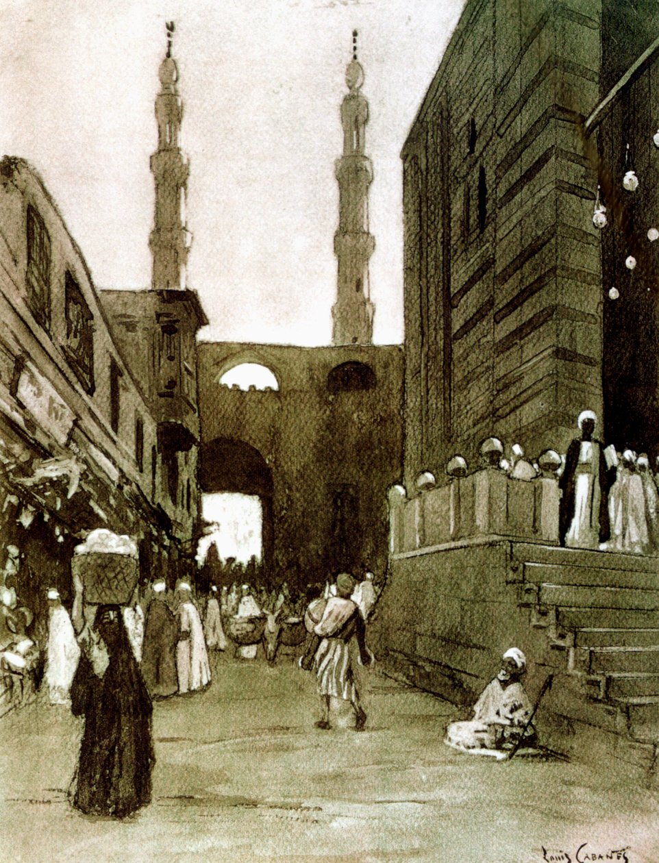 Bab El Fotouh, Életrajz, Egyiptom, 1928 alkotó: Louis Cabanes