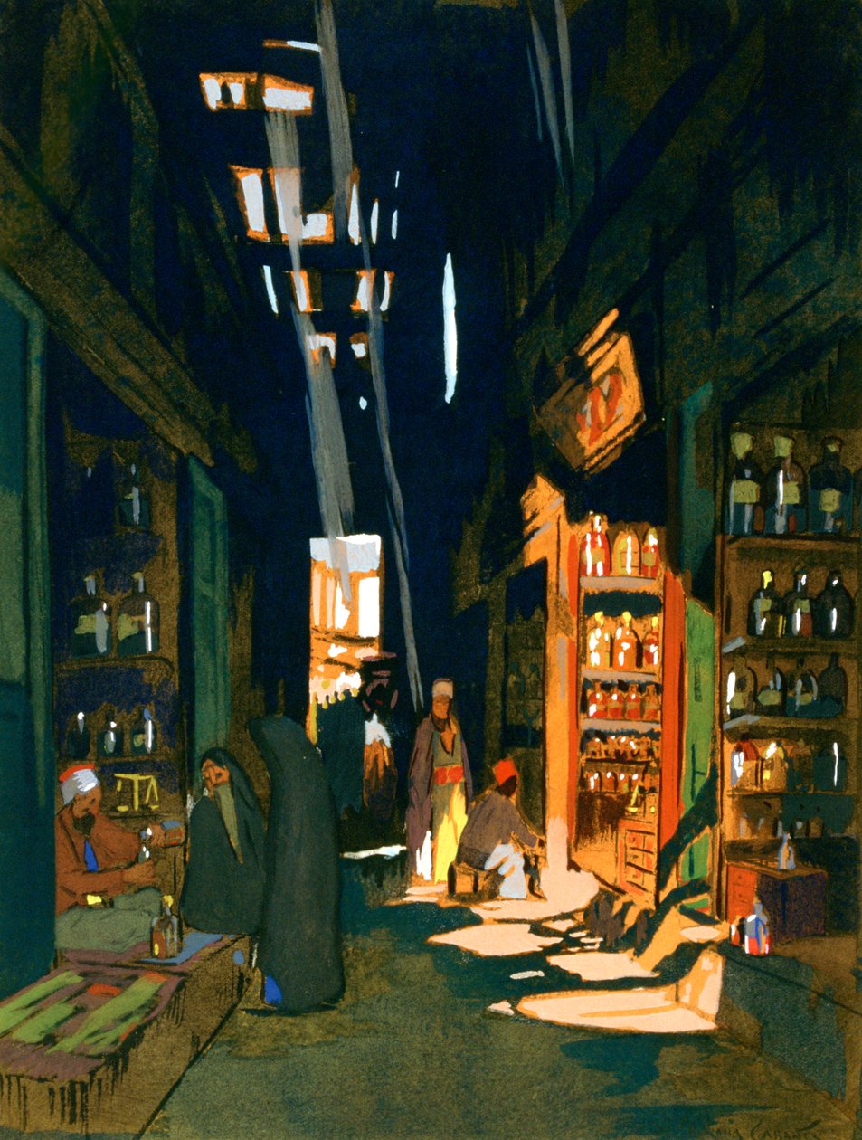 Parfümkereskedő, 1928 alkotó: Louis Cabanes