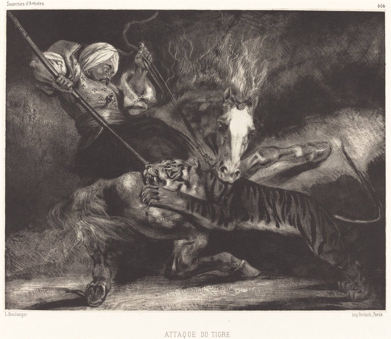 Tigris támadás alkotó: Louis Candide Boulanger