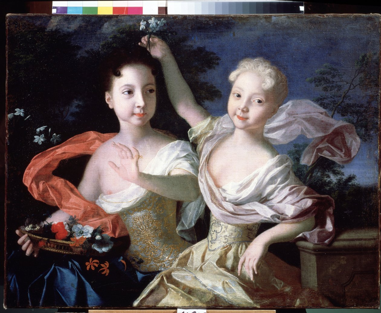 "" Anna Petrovna (1708-1728) és Erzsébet Petrovna (1709-1761) nagyhercegnő portréja (aki I. Erzsébet néven Oroszország császárnéja lesz). Louis Caravaque (1684-1754) festménye, 1717 Állami Orosz Múzeum Szentpétervár alkotó: Louis Caravaque