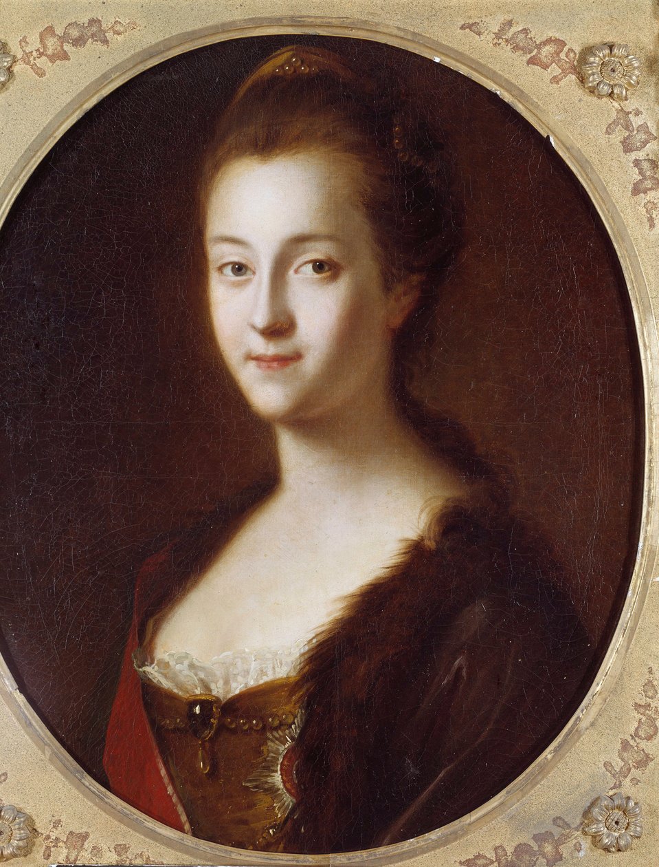 II. Katalin (1729-1796), Oroszország császárának portréja Louis Caravaque festménye (1684-1754) 18. század. Szentpétervár, Peterhof kastély alkotó: Louis Caravaque