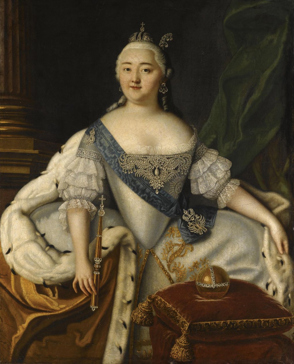 Erzsébet császárné portréja 1709-1762 alkotó: Louis Caravaque