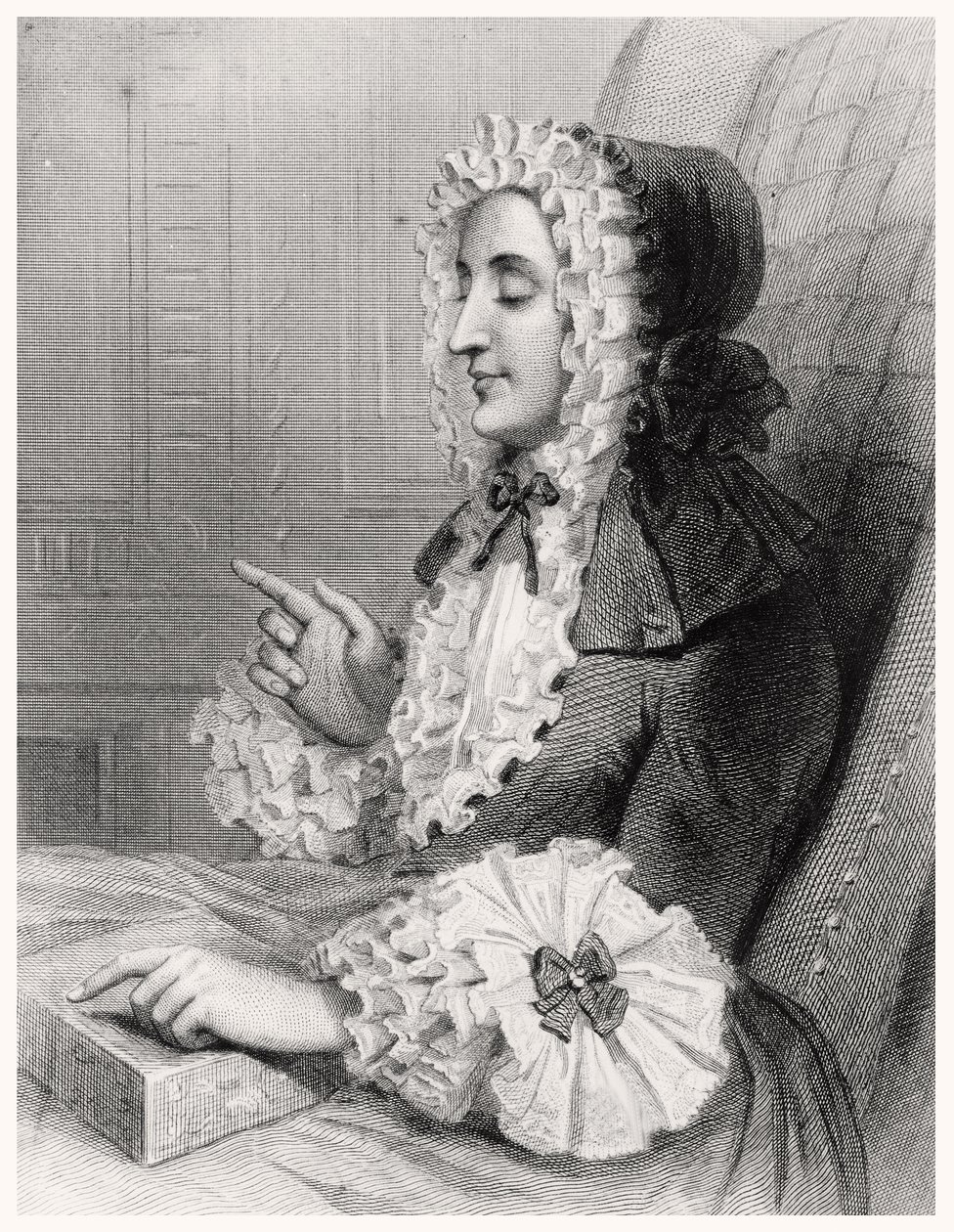 Madame du Deffand, vak alkotó: Louis Carrogis Carmontelle