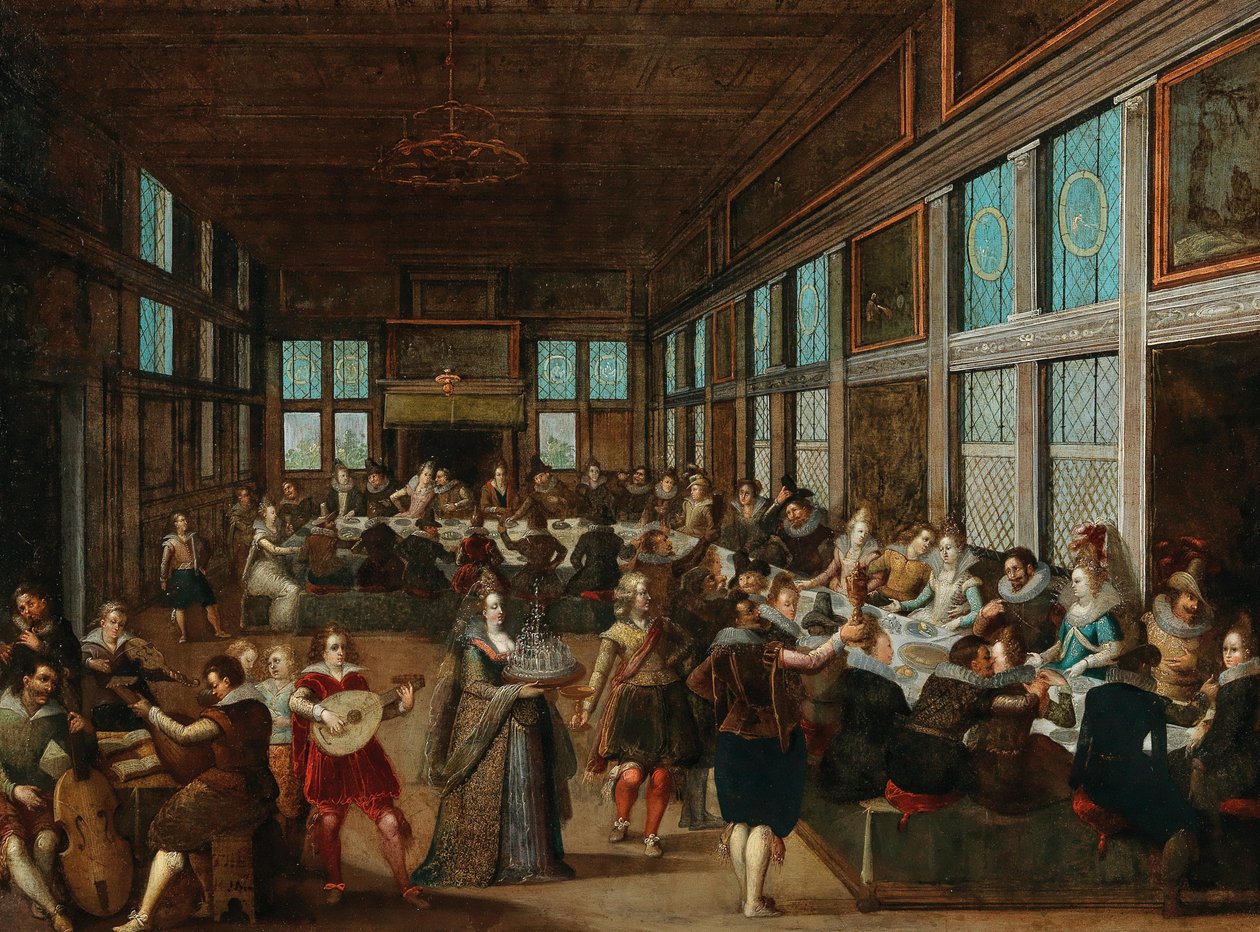 Lakodalmas társaság, 1605. alkotó: Louis Caullery de