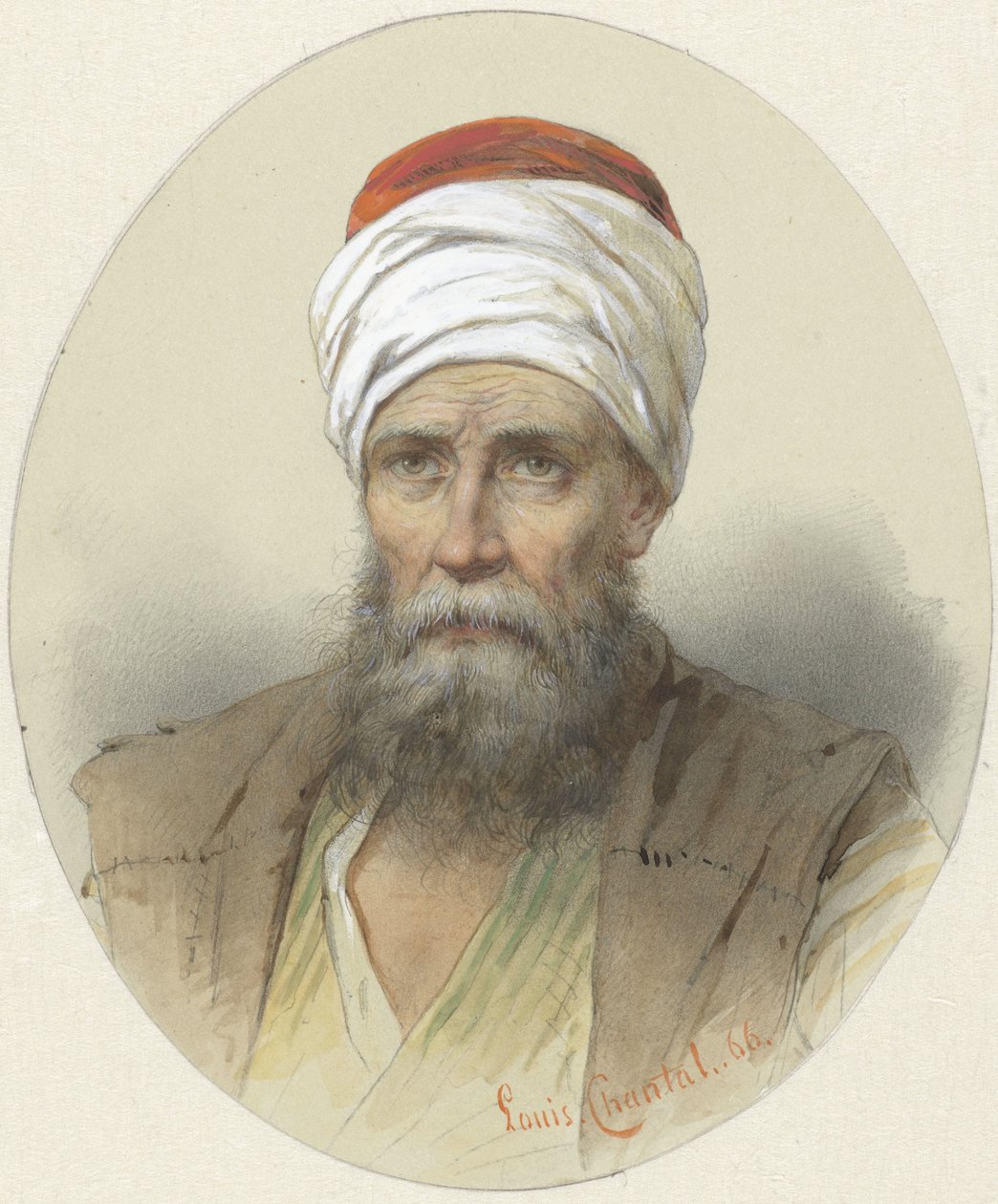 Férfi turbánnal alkotó: Louis Chantal