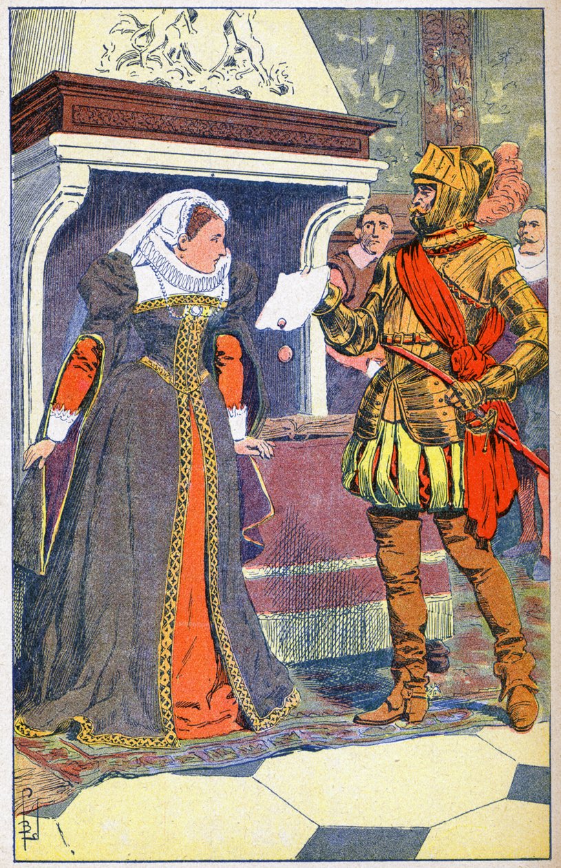 Marie Stuart letartóztatása 1567-ben alkotó: Louis Charles Bombled