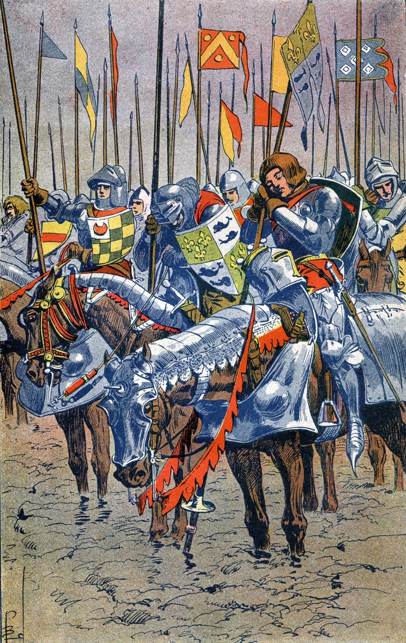 Agincourt-i csata alkotó: Louis Charles Bombled
