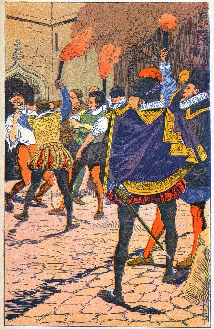 IX. Károly és a protestánsok alkotó: Louis Charles Bombled