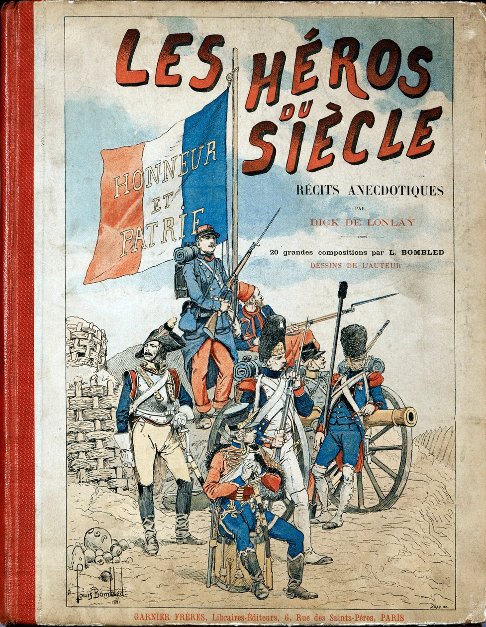 A könyv borítója: "Dick de Lonlay anekdotái, Louis Bombled (1862-1927) illusztrálásával. alkotó: Louis Charles Bombled